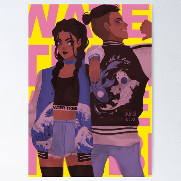 Item preview, water tribe siblings poster designed and sold by moon-drunk.