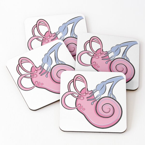 Item preview, Cochlea illustration Pink & Blue  designed and sold by StacyAnnDesigns.