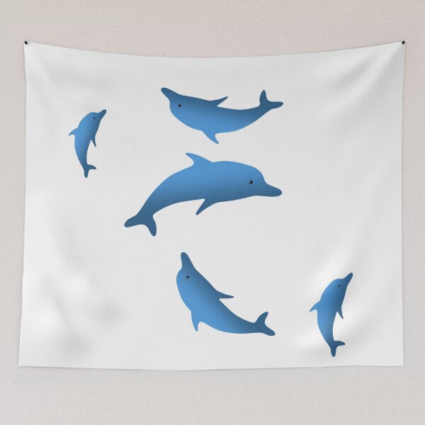 Item preview, Dolphin silhouettes designed and sold by kayodeDesign.