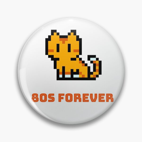 Item preview, 80s Forever Retro 8-bit Cat designed and sold by up4tee.
