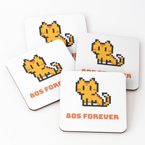 Item preview, 80s Forever Retro 8-bit Cat designed and sold by up4tee.