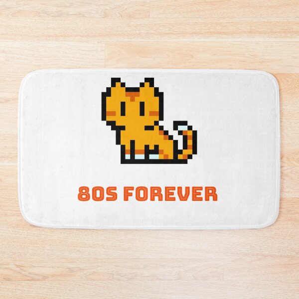 Item preview, 80s Forever Retro 8-bit Cat designed and sold by up4tee.
