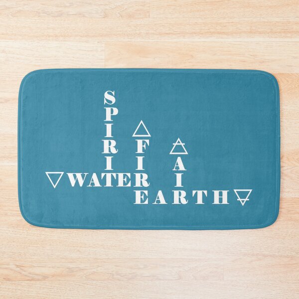 Item preview, Earth Air Fire Water Spirit - White on Blue Moon designed and sold by MagicalCreative.