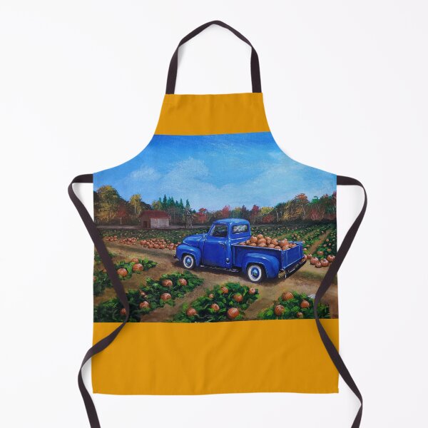 Item preview, Blue Truck in a Pumpkin Patch designed and sold by artistmind7.