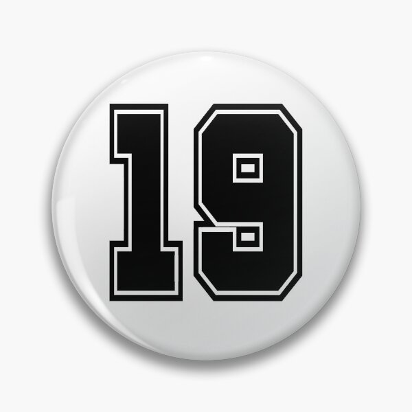 Item preview, 19 shirt number college style football soccer number designed and sold by GeogDesigns.