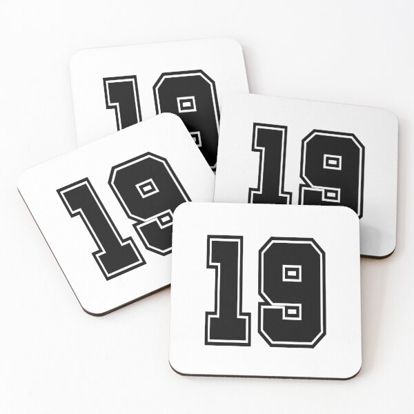 Item preview, 19 shirt number college style football soccer number designed and sold by GeogDesigns.