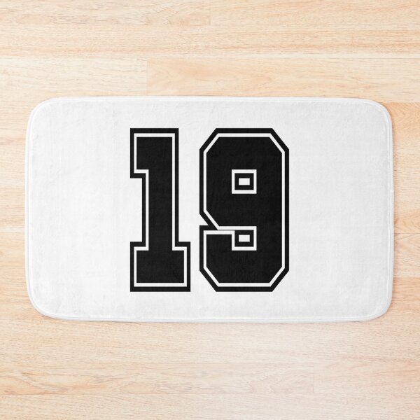 Item preview, 19 shirt number college style football soccer number designed and sold by GeogDesigns.