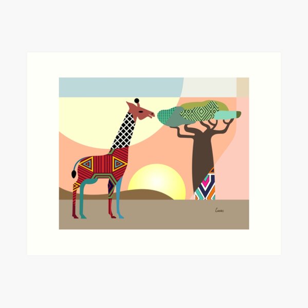 African Safari II Art Print