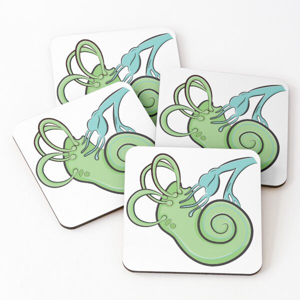 Item preview, Cochlea illustration Green & Blue  designed and sold by StacyAnnDesigns.