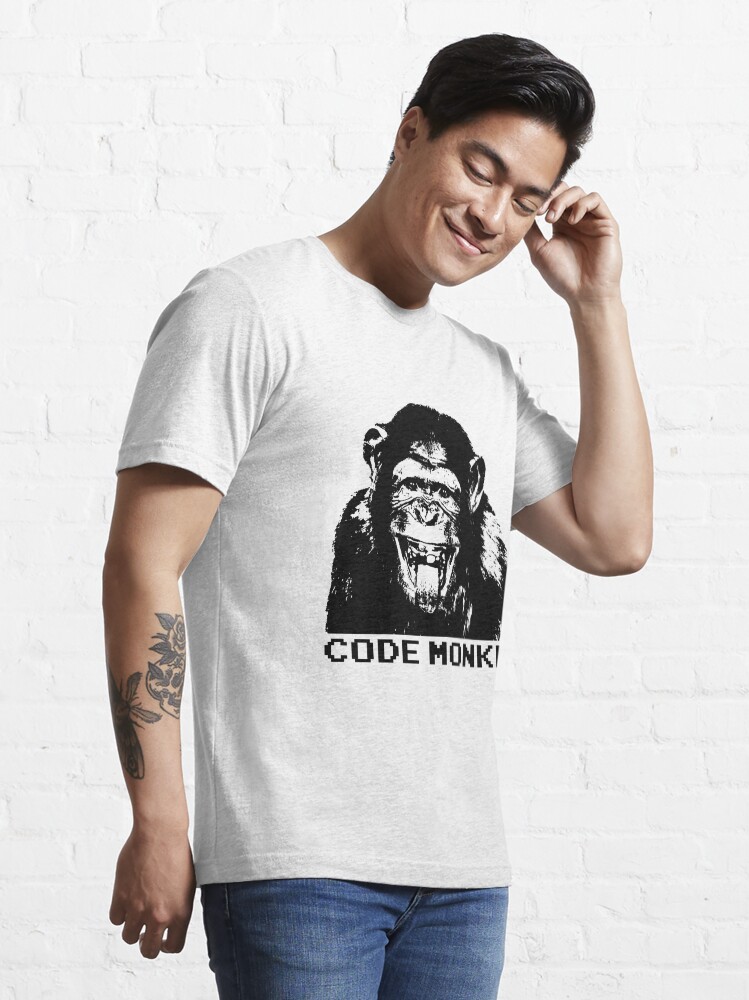 Alternate view of Code Monkey Essential T-Shirt