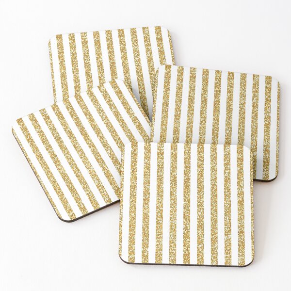 Item preview, golden christmas stripes designed and sold by Con Inspo.