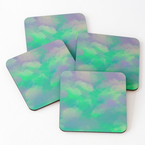 Item preview, Green Cotton Candy Digital Artwork Pattern designed and sold by AMSonArt.