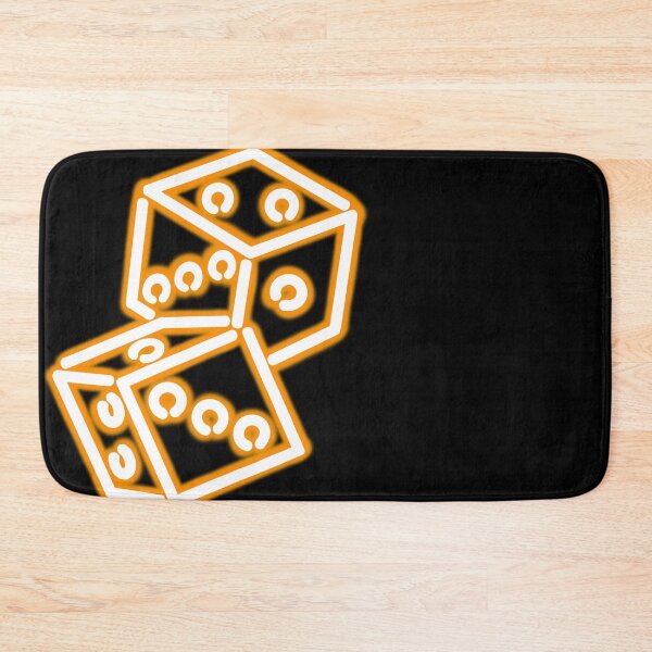 Item preview, Neon orange dice lights doodle designed and sold by sraj3817.