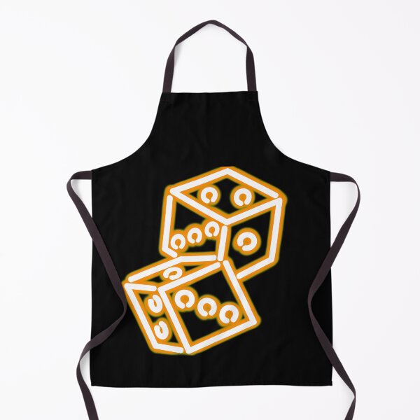 Item preview, Neon orange dice lights doodle designed and sold by sraj3817.