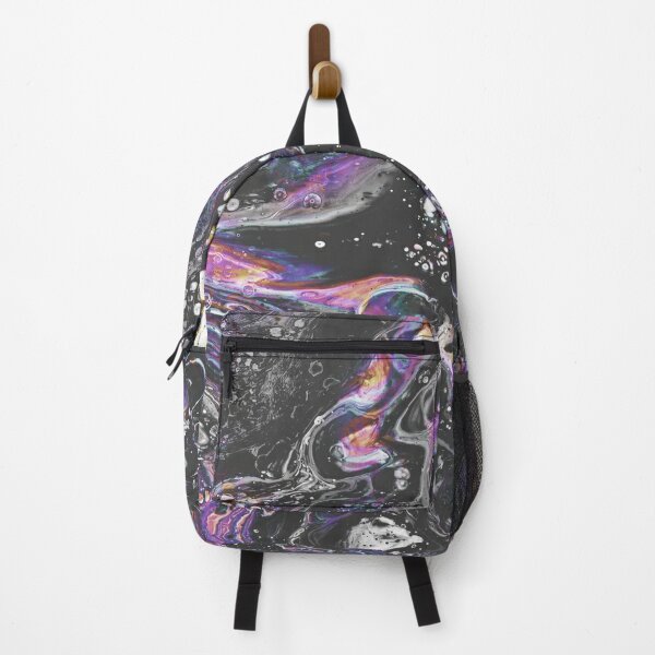 Abstract Trippy Psychedelic Paint Pattern Backpack