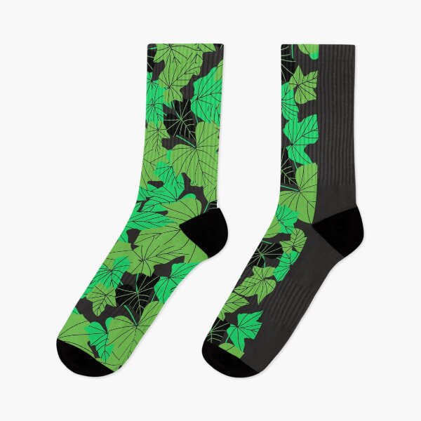 Item preview, Green & Black Leaves designed and sold by shornaiter.