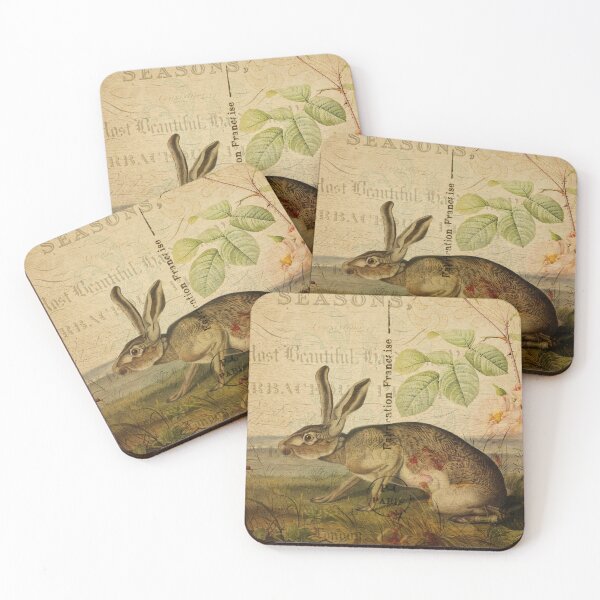 Item preview, The Hare Vintage Postcard Carte Postale Floral Shabby Chic Seasons designed and sold by WizardsWorld.