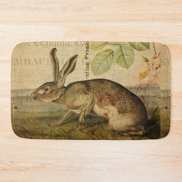 Item preview, The Hare Vintage Postcard Carte Postale Floral Shabby Chic Seasons designed and sold by WizardsWorld.
