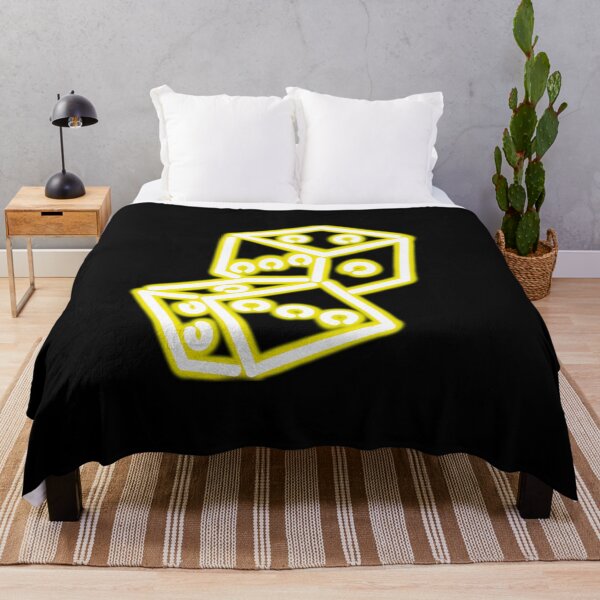 Item preview, Neon yellow dice lights doodle designed and sold by sraj3817.