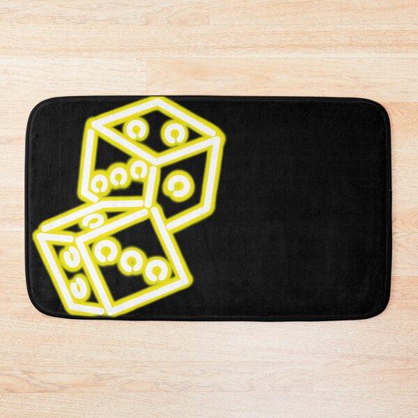 Item preview, Neon yellow dice lights doodle designed and sold by sraj3817.
