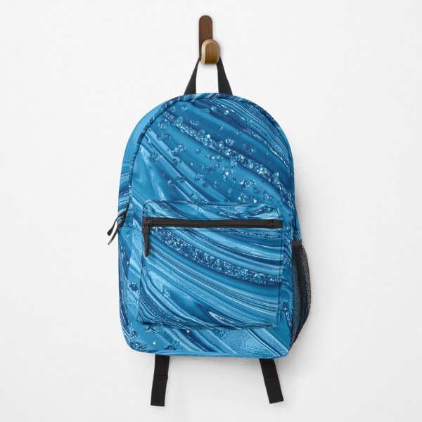 Item preview, Blue Liquid Metal with Sparkle Texture designed and sold by WisdomInspired.