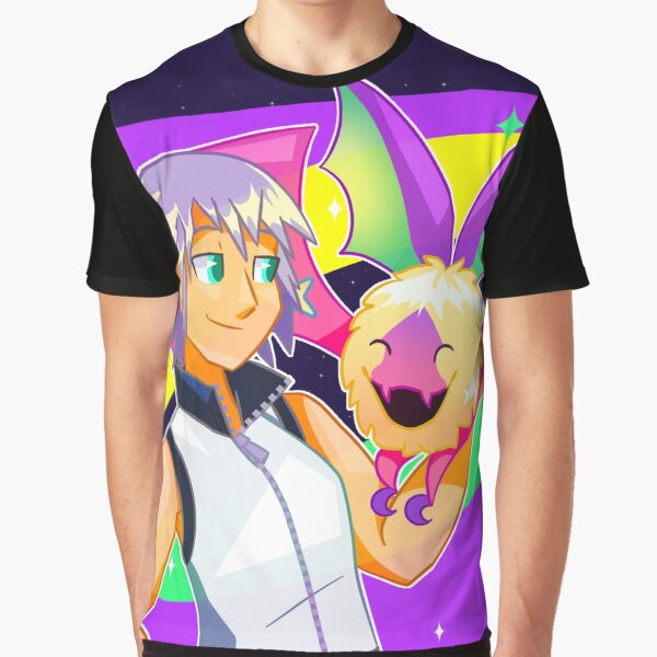 Vista previa del artículo con la obra «Riku y su murciélago», diseñado y vendido por Imaplatypus.