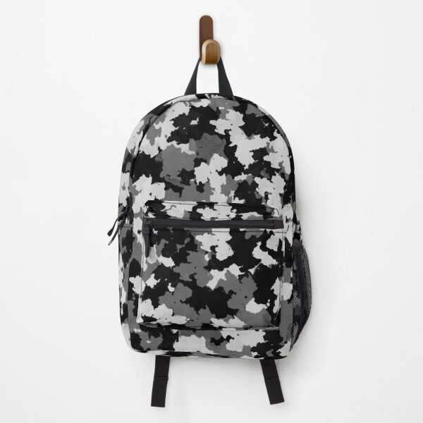 black camouflage backpack