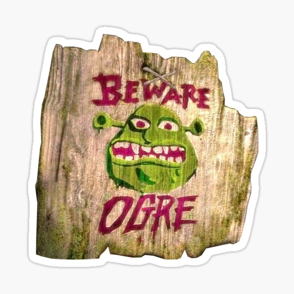 Ogre Stickers Redbubble - shrek rp gingy decal roblox