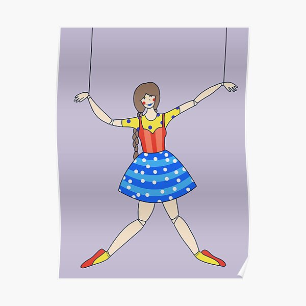 "Creepy Puppet Girl" Poster for Sale by inatorinator Redbubble