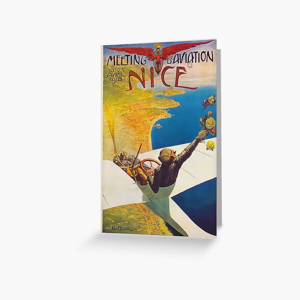 Item preview, Nice, France, Vintage Travel Poster designed and sold by vintagevivian.