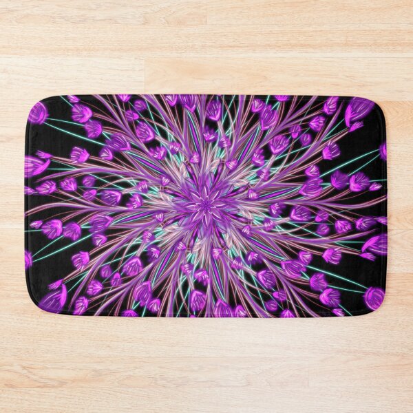 Item preview, Purple Flowers spiraling in the dark designed and sold by busyBeanz.