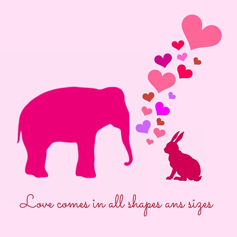 "Love comes in all shapes and sizes" by Rebeccarachel Redbubble