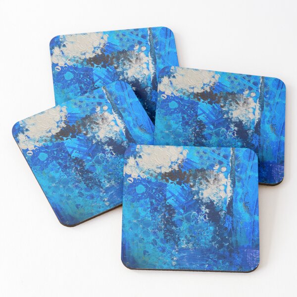 Item preview, Blue Bubbles Abstract Painting designed and sold by CheyanneBert.