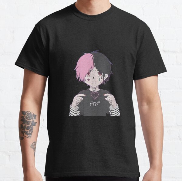 Lil peep anime T-shirt classique