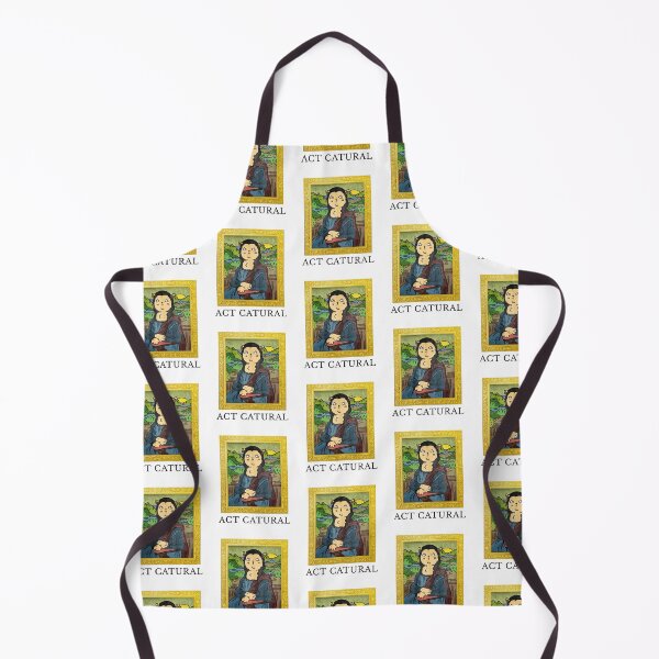 Aperçu de l'œuvre Act Catural - Mona Lisa comme un chat créée et vendue par sillyaprons.