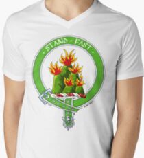 Clan Grant Scottish Crest V-Neck T-Shirt