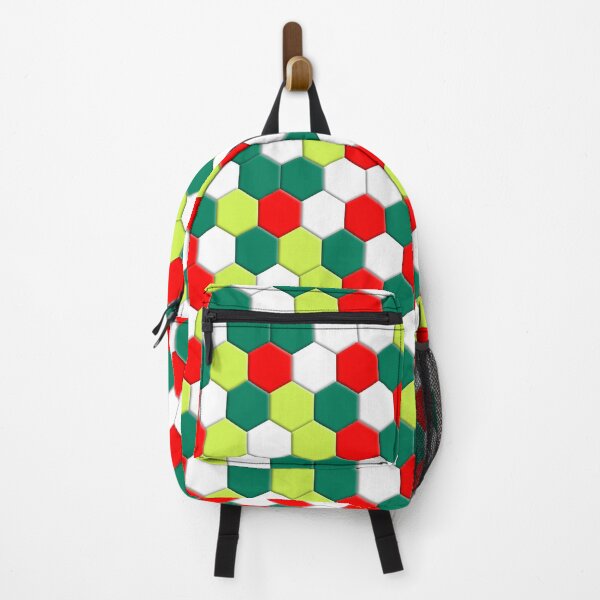 Item preview, Hexagonal 3D Christmas coloured repeat seamless pattern background designed and sold by Estalon.