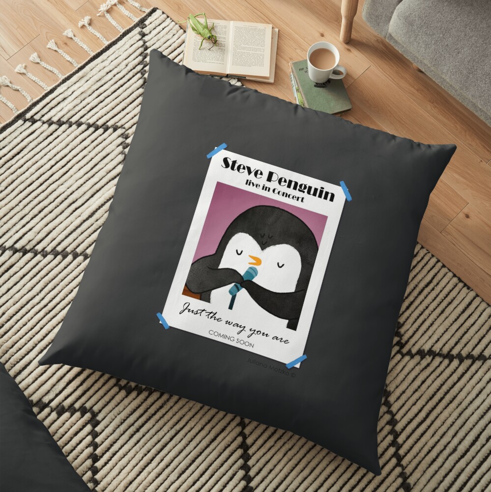 Steve Penguin Live in Concert Promo Poster Floor Pillow