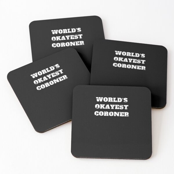 Item preview, Worlds okayest coroner medical examiner Retro Vintage designed and sold by Jeangel97.
