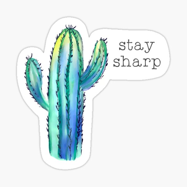 New Cactus Letter Stationary Set Decor Design Cacti Gift “Stay Sharp” 