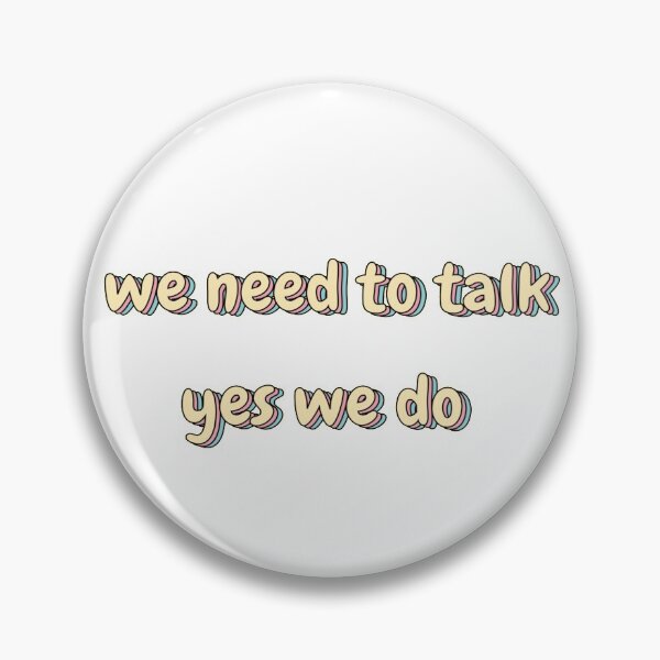 Item preview, We need to talk Sticker designed and sold by alphhs.