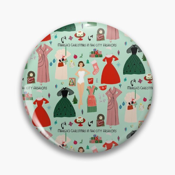 Artikelvorschau, Margies Weihnachten in der Stadt Fashions Paper Doll Art entworfen und verkauft von jenbucheli.