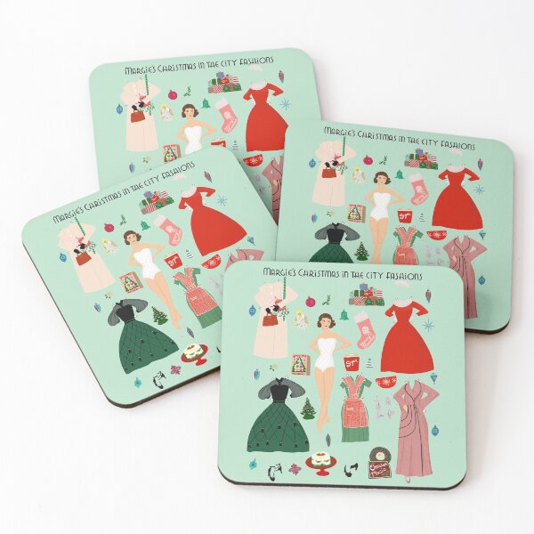 Item preview, Margie's Christmas in the City Fashions Paper Doll Art designed and sold by jenbucheli.