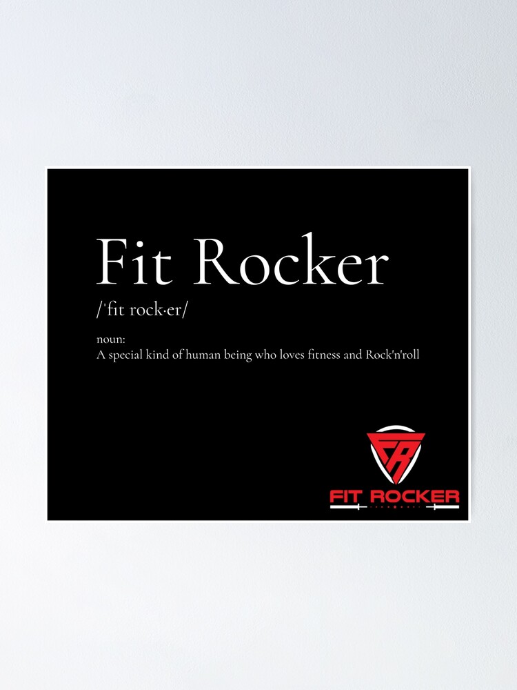 "Fit Rocker Definition" Poster by AmadoRodrigo Redbubble