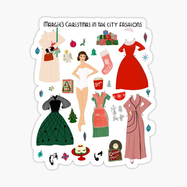Fashion Cut Out Paper Dolls: Christmas Dress Up Party: Lucky Designs  Company Inc.: 9798356465154: Books 