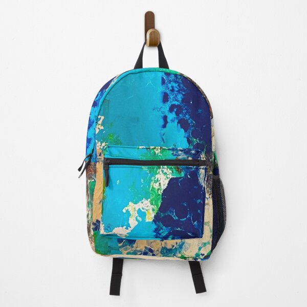 Item preview, Green and Blue Abstract Painting designed and sold by CheyanneBert.