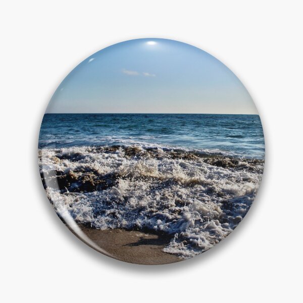 Artikelvorschau, Strand Ozean Wellen Landschaft fotografische Natur entworfen und verkauft von charmingthreads.