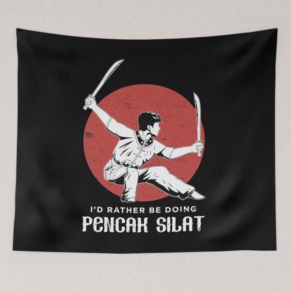 Item preview, I'd Rather Be Doing Pencak Silhat print designed and sold by jakehughes2015.