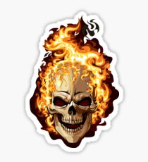 Fire Skull Ghost Rider Sticker