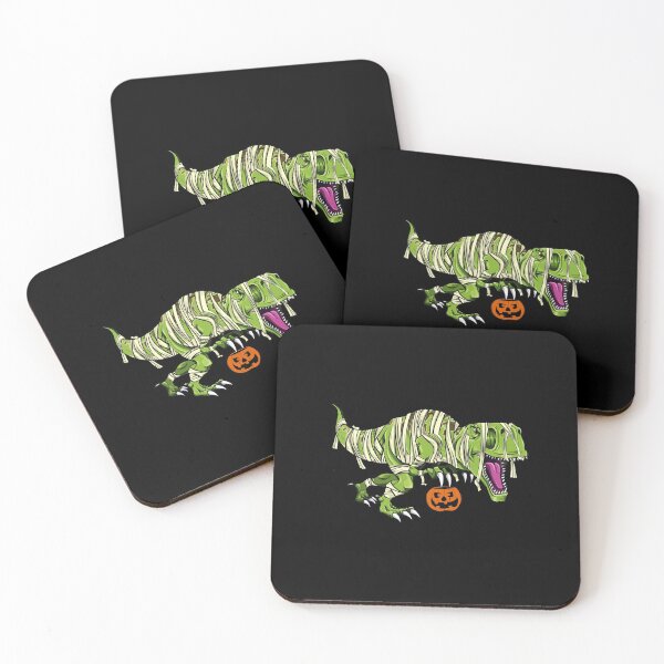 Item preview, Halloween Mummy Dinosaur Jack O' Lantern Pumpkin graphic designed and sold by BUBLTEES.